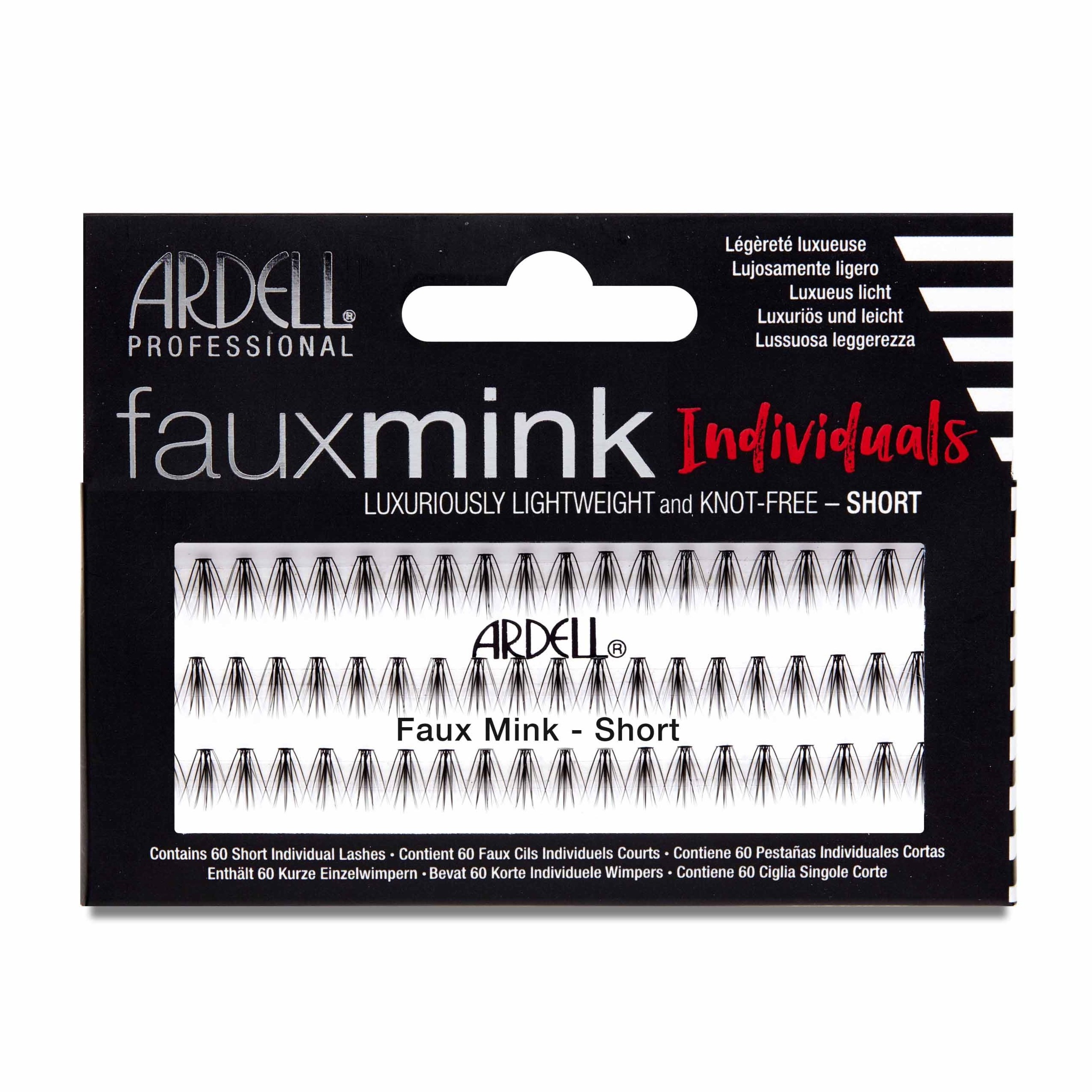 Pestañas Faux Mink Individuals Short